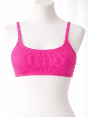 Bar III Pink Textured Bikini Top - Size Small - NWOT